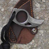 Camping Mini Carabiner Knife with Leather